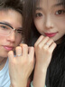 周百福 S925銀情侶戒指一對(duì)男女對(duì)戒子送女友生日七夕情人節(jié)禮物送女友 桔梗情侶對(duì)戒【8倉(cāng)發(fā)貨-極速送達(dá)】生日禮物送女友 曬單實(shí)拍圖