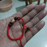 福光普照馬年寶寶桃木新生兒朱砂手鏈手串?huà)雰杭t繩送孩子桃核本命年男女兒 狗（桃木朱砂款） 曬單實(shí)拍圖