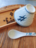 溥畔碗1個(gè)裝斗笠復(fù)古碗家用高顏值陶瓷飯碗個(gè)人專(zhuān)用餐具面碗日式湯碗 5英寸錘影喇叭碗-赤藍(lán) 曬單實(shí)拍圖