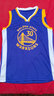 奧克美金州勇士隊球衣30號庫里城市版湯普森籃球服套裝男定制兒童訓練服 【套裝】藍色30號庫里 M碼（150-160cm 90-100斤） 曬單實(shí)拍圖