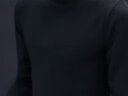 皮爾卡丹（pierre cardin）高領(lǐng)毛衣男士秋冬季新款加絨加厚刺繡保暖休閑打底羊毛針織衫男 黑色+灰色 L/身高165-175CM/體重60-70公斤 曬單實(shí)拍圖