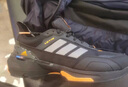 阿迪達斯（adidas）男鞋跑步鞋 2025秋季新款暖風(fēng)緩震跑鞋耐磨輕便低幫休閑鞋運動(dòng)鞋 IE3418 黑灰橙 42 曬單實(shí)拍圖