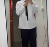 軒萊雅（XUANLAIYA）白色長(zhǎng)袖襯衫男寬松情侶套裝DK韓版潮流學(xué)生畢業(yè)照班服休閑襯衣男 白色【無(wú)領(lǐng)帶】 2XL 曬單實(shí)拍圖