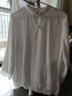 HKWZ春季禪意女裝佛系衣服居士服棉麻禪服打坐服中國(guó)風(fēng)唐裝套裝晨練服 白色套裝 2XL （建議130-140斤） 曬單實(shí)拍圖