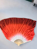 皓梵潔萬(wàn)疆舞蹈扇同款長(cháng)綢扇漸變酒紅大長(cháng)扇古典舞專(zhuān)用道具跳舞長(cháng)飄扇子 20cm飄頭 31cm扇骨 舞蹈扇【1把】 曬單實(shí)拍圖