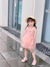 伊蘭調(diào)女童衣服夏裝套裝女童連衣裙純棉百天寶寶公主裙兒童裙子周歲禮服 粉色 80 建議拍大一碼適合體重17-20斤 曬單實(shí)拍圖