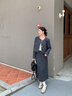 自巧小個(gè)子短款西裝外套半身裙套裝女2024秋季新款通勤簡(jiǎn)約兩件套 水貂灰外套 S (3碼) 曬單實(shí)拍圖