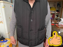 恒源祥爸爸秋冬裝背心加絨加厚保暖馬夾保暖坎肩中老人爺爺棉馬甲外套 馬甲藏青色 XXXL【150斤內】 曬單實(shí)拍圖