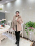 啄木鳥(niǎo)（TUCANO）媽媽冬裝外套2023新款中老年女秋冬羽絨棉服中長(cháng)款加絨加厚派克服 卡其色 2XL (可穿105-120斤) 曬單實(shí)拍圖