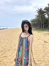 槿城吊帶連衣裙2025夏季新款復古風(fēng)碎花度假氣質(zhì)無(wú)袖小個(gè)子長(cháng)裙子女 花色 S 曬單實(shí)拍圖