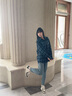 Shelley Jones 格子襯衫男裝情侶款春秋季ins長(cháng)袖襯衣港風(fēng)日系潮流休閑寬松外套 CS37011藍色 XL [建議110-130斤] 曬單實(shí)拍圖
