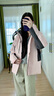 波司登（BOSIDENG）【反季】沖鋒衣鵝絨羽絨服男女情侶同款90絨三合一防風防雨外套 【店長推薦】蘇梅粉 生巧咖161B M 165/88A 曬單實拍圖