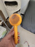 華元寵具貓梳子梳毛刷貓按摩去浮毛神器狗狗針梳清理器刮毛器寵物梳子用品 【經(jīng)典款漢堡梳】(黃）去浮毛 曬單實(shí)拍圖
