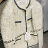 初語(yǔ)蓬松高強蓄暖羽絨服中長(cháng)款女2024冬季連帽黑色大衣多巴胺外套 綠色 M 曬單實(shí)拍圖