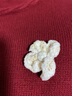 茶·愫【復(fù)古學(xué)院】puretea茶愫羊毛套頭針織衫女荷葉邊娃娃衫24新品 淺藍(lán) M 曬單實(shí)拍圖