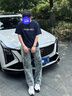 查爾斯桃心夏季寬松簡約美式休閑情侶薄款潮流透氣百搭短袖T恤男女同款 藏青色 2XL 曬單實(shí)拍圖