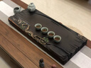 尚品邦（SHANGPINBANG）  手繪黑檀木茶盤天然整塊實(shí)木家用原木茶臺(tái)茶具套裝簡約托盤海 枯木逢春70*30*4.5CM 曬單實(shí)拍圖