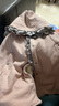 邦詩婕黎嬰兒斗篷加長外套抱被幼兒童披風(fēng)男女寶寶外出擋風(fēng)加絨披肩春秋冬 淺粉內(nèi)襯絨布(建議10-20度)80cm 90 連帽總長90厘米 曬單實(shí)拍圖