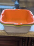茶花茶花洗菜盆時(shí)尚濾水篩兩用果蔬瀝水篩瀝水籃濾水筐水果盤(pán)隨機色 橙色 1個(gè) 7L 1161中號 曬單實(shí)拍圖