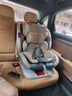貝倍適（BAYBETSS）兒童安全座椅汽車用0-4-12歲寶寶360度旋轉(zhuǎn)嬰兒車載坐椅ISOFIX 米灰色【遮陽棚+上拉帶+側(cè)保護】 曬單實拍圖