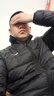 斷碼輕薄白鴨羽絨服寬松大碼短款休閑秋冬防風保暖男女同款外套 16050黑色立領 XL (130-145斤) 曬單實拍圖