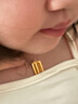 中國黃金（CHINA GOLD）如意算盤(pán)黃金項鏈女士99足金吊墜七夕情人節禮物送女朋友老婆 算盤(pán)掛墜約1g+k金鏈子【紀念品】 曬單實(shí)拍圖