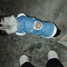 嬉皮狗（hipidog）狗狗衣服新年春節加絨保暖可牽引馬甲中小型犬比熊寵物貓咪喜慶服 牛仔藍色 XL（建議體重11-15斤） 曬單實(shí)拍圖