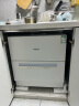 松下（Panasonic）洗碗机台式 家用台上独立热风烘干自动智能刷碗机 80℃高温除菌 小体积大容量 5套一体易安装 二代蓝色NP-K8RAH1D 实拍图