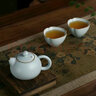 青澹汝窯茶具整套景德鎮(zhèn)瓷器全手工天青色茶壺帶杯紅顏知己茶組 紅顏知己茶組 不開片汝窯 3件 曬單實拍圖