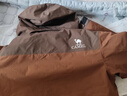 駱駝（CAMEL）三合一沖鋒衣男女新款戶(hù)外防暴雨防風(fēng)登山服進(jìn)藏外套AK80 A34CATR808，紅木棕/磚石褐，男女同款 L 曬單實(shí)拍圖