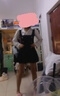 妙奕嘉純欲長(zhǎng)袖連衣裙女裙子黑色衣服女裝新品春秋季新款小個(gè)子氣質(zhì)高級(jí) 假兩件雙排扣蝴蝶結(jié)絲帶連衣裙 L 【建議105-115斤】 曬單實(shí)拍圖