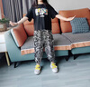G.DUCKKIDS小黃鴨男童防蚊韓系褲薄款兒童冰絲抖抖褲夏季女寶寶燈籠褲小童褲 Bo防蚊褲-黑色 90 c.m 曬單實(shí)拍圖