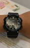 卡西歐（CASIO）手表男學(xué)生運動防水雙顯夜光指針數(shù)字多功能考試電子石英手表禮物 AEQ-110W-1A黑武士 夜光指針 曬單實拍圖