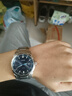 西鐵城（CITIZEN）湛藍地球圖案暗黑商務(wù)休閑百搭光動(dòng)能鋼/皮帶男表送男友 BM7140-54L 曬單實(shí)拍圖