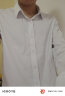 罗蒙（ROMON）纯色商务职业正装男士白衬衫工装外套长袖衬衣男CS108白色M 实拍图