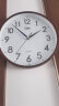 康巴丝（COMPAS）挂钟 创意简约钟表客厅石英钟表挂墙时钟 c2855 咖木色 实拍图