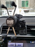 RAM車(chē)載手機支架 豐田霸道普拉多中控臺導航支架 手咪手臺固定支架 大號背夾手機支架-黑色版 曬單實(shí)拍圖