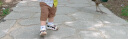 江博士（DR·KONG）夏季男童舒适潮流宝宝学步鞋透气幼儿童鞋 休闲包头国货儿童凉鞋 白/黑 22码  脚长约12.9-13.5 实拍图