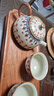 如瓷動(dòng)人敦煌汝窯茶具套裝泡茶壺功夫茶具一壺二杯公司商務(wù)活動(dòng)實(shí)用伴手禮 米黃寶相花-汝窯石瓢壺禮盒 3件 喬遷送父親母親婦女節禮品 曬單實(shí)拍圖