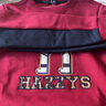 哈吉斯（HAZZYS）品牌童裝男女童衛(wèi)衣冬新品紅品彈力保暖加厚一體絨衛(wèi)衣 暗酒紅 145 曬單實(shí)拍圖