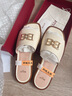 巴利（BALLY）【】女士新品ELOISE米白色時尚涼鞋拖鞋建議拍大一碼七夕節(jié) 米白色 37.5 曬單實拍圖