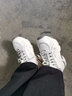 蜘蛛王女鞋老爹鞋女秋冬季加絨2025ins潮厚底顯瘦休閑運動(dòng)鞋010303T14 白-灰（加絨） 37 (235mm) 曬單實(shí)拍圖