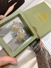 蘭卉銘925銀針輕奢水晶多鉆花耳釘高級精致氣質(zhì)感微鑲鋯石耳飾新潮耳環(huán) 水晶耳釘 曬單實(shí)拍圖