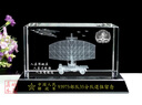 赤槿定制水晶雷達車(chē)模型擺件通訊兵退伍人的軍紀念品定制3D內雕退役 中號+160mm長(cháng)櫸木七彩燈座 有空 曬單實(shí)拍圖