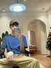 名創(chuàng  )優(yōu)品（MINISO）正肩短袖t恤男2025夏季新款純棉半袖男生少年感衣服丁達爾穿搭潮T 白色(m藍色生活胸標) L 175 (名創(chuàng  )優(yōu)品 品控嚴格) 曬單實(shí)拍圖