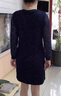 楚慕（CHUMU） 中老年女裝中長(cháng)款夏裝連衣裙40-50歲60中年媽媽裝寬松大碼氣質(zhì)闊 藍色 2XL (建議110-125斤) 曬單實(shí)拍圖