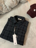 森馬（Semir）長(zhǎng)袖襯衫男冬季肌理感燈芯絨外套情侶百搭 黑色調(diào)00499 175/92A/L 曬單實(shí)拍圖