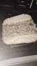 明仔狐貍毛純羊毛汽車(chē)坐墊冬季毛絨短毛皮毛一體單片三件套男女士通用 1片坐墊-珍珠白 曬單實(shí)拍圖
