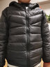 雅鹿2025新款兒童輕薄羽絨服男童女童男孩女孩寶寶秋冬薄款連帽外套 黑色 130cm 曬單實(shí)拍圖