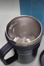 心工匠溫差自動(dòng)攪拌咖啡杯牛奶中藥磁力不銹鋼馬克杯節日高檔送禮物 珠光黑 曬單實(shí)拍圖